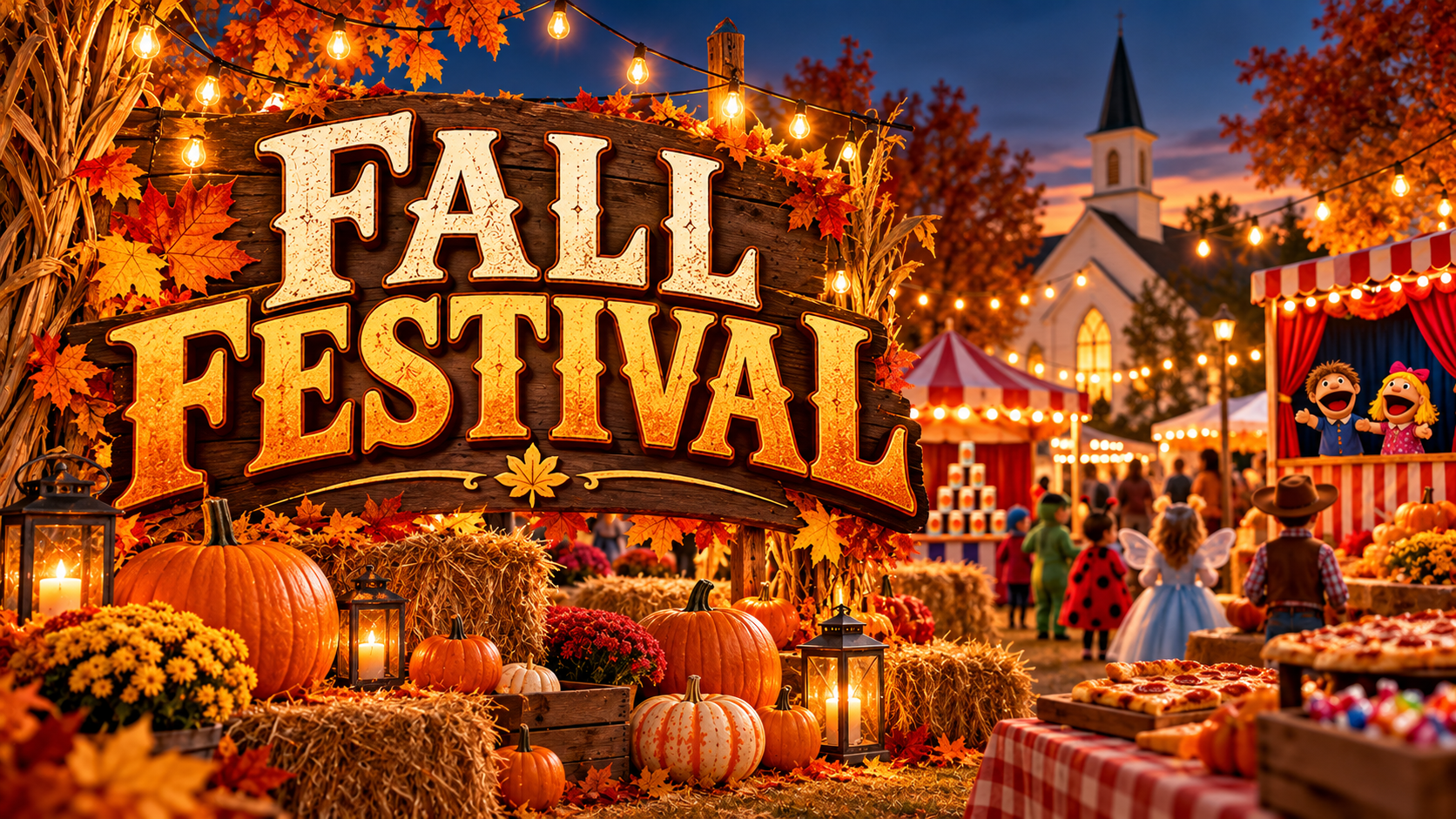 Master Clubs Fall Festival, Thursday, October 29 at 7:00 PM, Elmwood Baptist Church. Puppet show, pizza, games, and candy prizes.
